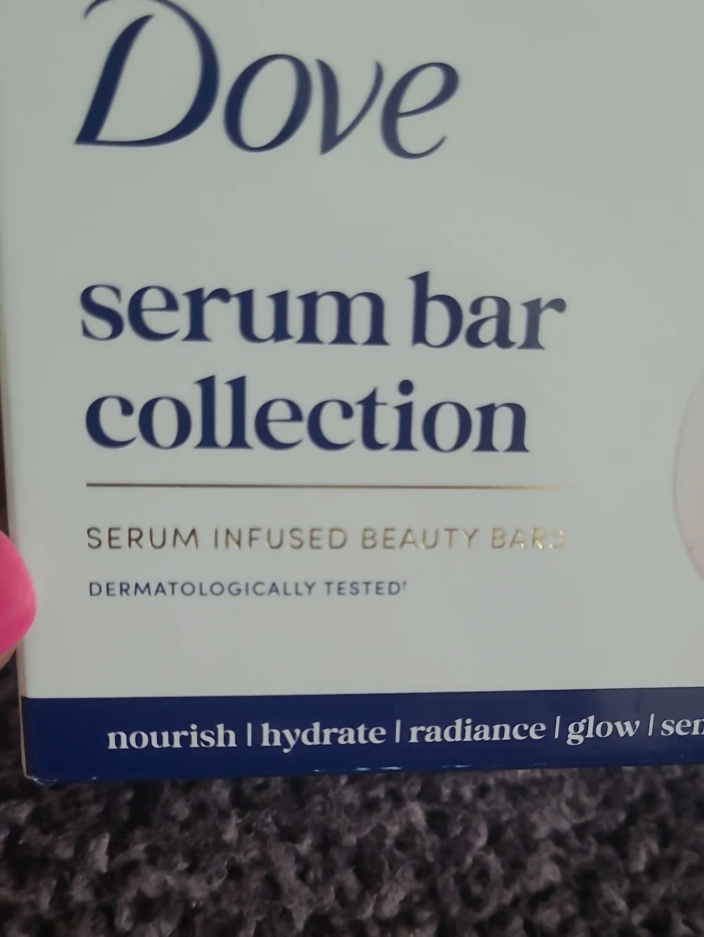 Dove Serum Bar Collection - Pastel Pink, Green, White & Cream Soap Bars